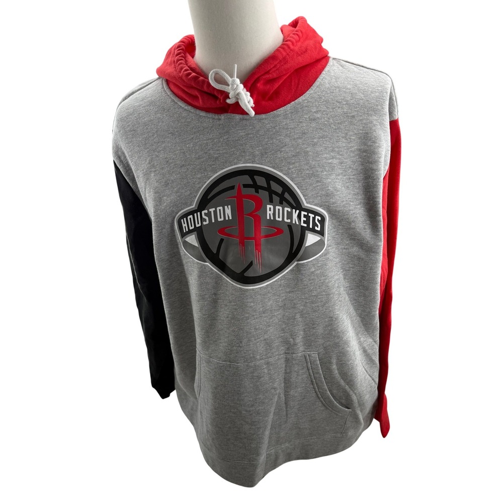 NBA Houston Rockets NBA Mens Colorblock Hoodie Sweatshirt 2XL NEW